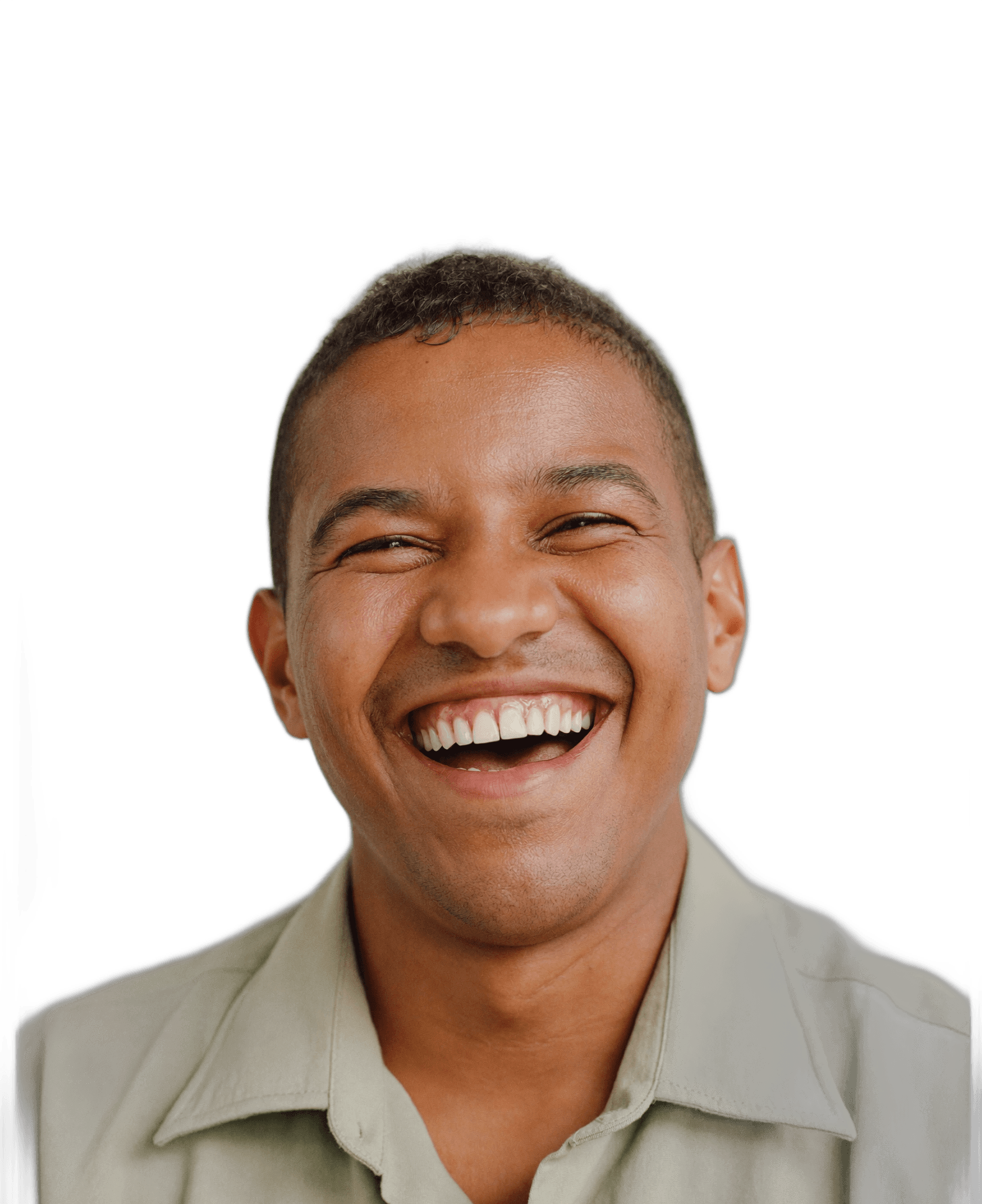 Man laughing